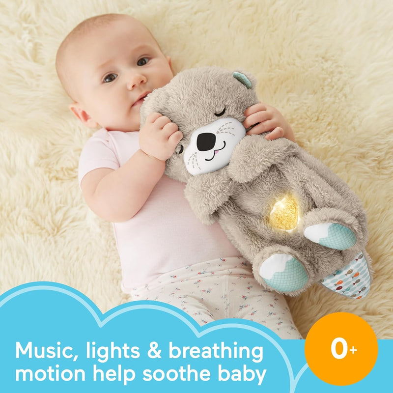 Fisher-Price Schlummer Otter Kuscheltier mit Atembewegung und Musik