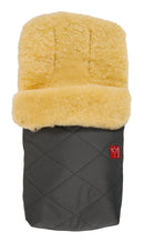 Lammfell Fußsack Natura, anthracite