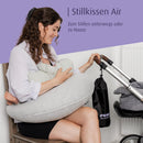 reer Mama Stillkissen Air | Aufblasbares, ergonomisches Stillkissen | mit weichem, abnehmbarem Bezug | kompakt und ideal für unterwegs| Stillhilfe