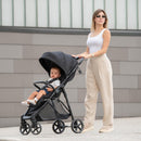 KikkaBoo ALEXA Kindersportwagen, tot 22 kg, licht, compact, opvouwen met één hand, verstelbare rugleuning, verstelbare voetensteun, 5-punts riem, d...