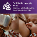 Philips AVENT Babyflaschen Natural Response – Babyflaschen mit AirFree Ventil, 260 ml, BPA-frei, für Neugeborene ab 1 Monat, Bärenmotiv (Modell SCY...