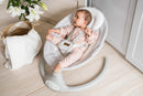 MoMi KENANI Babywippe für Kinder bis 9 kg, klappbar, mit Fernbedienung & Bluetooth zum Verbinden mit Smartphone, Batterie- oder Stromanschluss, mit 5-Punkt-Sicherheitsgurt, Sonnenschutz