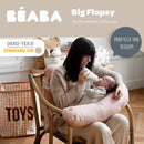 BEABA, Big Flopsy, Coussin Allaitement/Grossesse, Oreiller Maternité, Multifonctions, Convient pour Dormir/Allaiter, Soutien, Hypoallergénique, Dét...