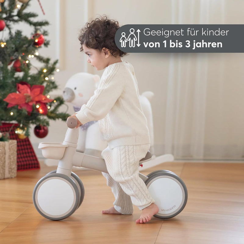 KikkaBoo ZIPI Fahrrad Ohne Pedale, Laufrad mit Korb, Einstellbar, Kinderspielzeug, Baby-Geschenk