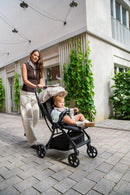 MoMi Kinderbuggy PAOLA mit automatischem Faltsystem, bis 22 kg Körpergewicht, 5-Punkt-Sicherheitsgurt, Einkaufskorb bis 2 kg, alle 4 Räder mit Stoß...