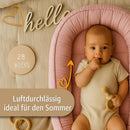 Musselin Babynest Nestchen Baby 90x50 cm - Babynestchen Neugeborene Nest für Kinder Bett und Babybett tragbar Kuschelnest Coccon für Jungen und Mäd...