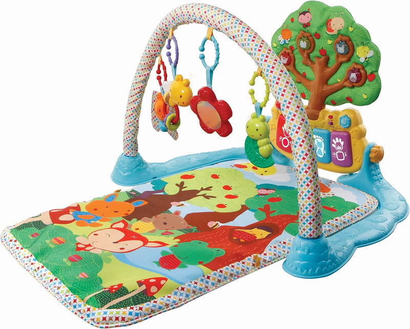 Vtech Baby Musik-Spieldecke – Babydecke mit Spielbogen – Mit 4 abnehmbaren Spielelementen, bunten Klaviertasten und Melodien