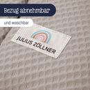 Julius Zöllner Wafffelpique Stillkissen ca. 190 cm | Füllung 42 Liter EPS-Mikroperlen | Made in Germany | Bezug aus 100% Baumwolle | Oeko-TEX® Standard 100 | Seashell
