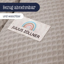 Julius Zöllner Wafffelpique Stillkissen ca. 190 cm | Füllung 42 Liter EPS-Mikroperlen | Made in Germany | Bezug aus 100% Baumwolle | Oeko-TEX® Standard 100 | Seashell