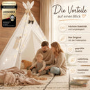 Lionherz Tipi Zelt Reinweiß