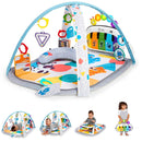 Baby Einstein, 4 in 1 Kickin' Tunes Play Mat with 70+ Sounds, 25+ Minutes of Music, Activity Mat with Piano and Lights, Play Mat with Play Arch and Removable Baby Toys, from Birth
