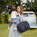 Pomelo Best Wickeltasche mit wasserdicher Wickelunterlage und 2 Kinderwagen Haken verstellbare Schultergurt multifunktionale Umhängetasche Reisetasche für Unterwegs