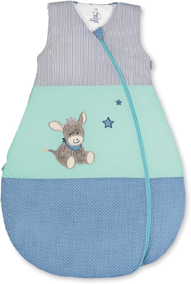 Sterntaler Unisex Kinder Funktionsschlafsack, Pony Pauline, Ganzjährig, Wärmeregulierung, Reißverschluss Funktionsschlafsack 100cm Emmi (1er Pack)