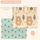 Spielmatte Baby - Krabbelmatte Baby 150x180x1cm - Krabbelmatte Wendbar, Faltbar, Wasserabweisend - Schaumstoff Babymatte - Baby Spielmatte