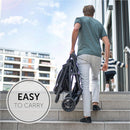 hauck Rapid 4, Grau - Kinderbuggy mit Liegefunktion für Babys ab Geburt bis 22 kg - Klein Zusammenklappbar - Höhenverstellbarer Schieber - Pannensichere Kunststoff Räder