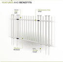 Zippity Outdoor Products ZP19071 Burbank Vinyl Fence Gate, 104 cm H x 151 cm W White
