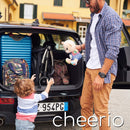 Chicco Cheerio Compact Hundewagen von 0 bis 15 kg, ultraleicht, zusammenklappbar und neigbar mit Schlafposition, automatischem Schließen, Sonnenschirm und Regenschutz, Blossom, schwarz