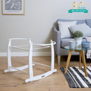 Clair de Lune Deluxe Schaukelständer für Babykörbe - Weiß