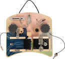 Small Foot Locks and Rotation Motor Activity Board, diverse motor skills fun for kids aged 3+ years, 12392