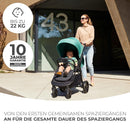 Kinderkraft RINE Buggy bis 22 kg, Kinderwagen, Mit einer Hand zusammenklappbar, wasserfestes Verdeck mit UPF50+ Filter, liegende Position, Getränke...