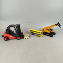 Linde Bundle Set von 3 Stapler, Bagger & Doppeldeckerbus