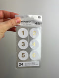 Paper Poetry • Adventskalender Sticker Zahlen 1-24