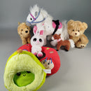 Kuscheltier Set – Hase, Teddy, Pferd, Pony, Hund, 7 Teile
