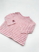 Gestreiftes Langarmshirt - Gr. 62 (Salt and Pepper)