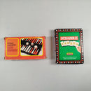 Vintag Spieleset „Scrabble Karten & Magnetisches Backgammon“