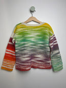 Pullover in regenbogenfarben• 116 • handmade