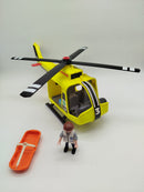 Playmobil Hafenkran, elektrischer Portalkran und Rettungshubschrauber