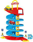 B-Ware Dolu Autorutsche Rutsche Kinderspielzeug Spielbahn Garage Spiralbahn 38 Teile