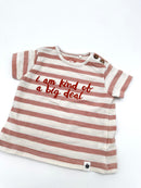 Gestreiftes T-Shirt mit Print – Gr. 62 (Topomini)