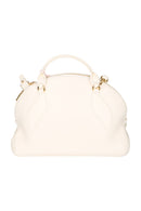 Coccinelle Colette Rafia Handtasche Weiß Natural