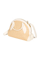 Coccinelle Colette Rafia Handtasche Weiß Natural