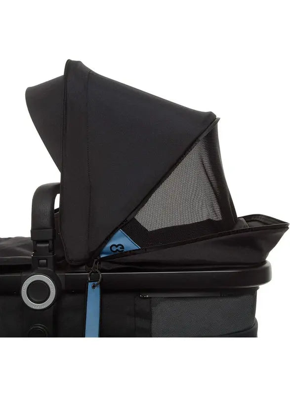 B-Ware Koelstra Komplettset Kinderwagen Buggy Schwarz Babywagen Groß Tragewanne