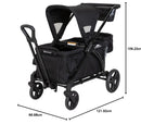Baby Trend Expedition 2 In 1 Stroller Wagon Plus Ultra Black Kinderwagen Buggy B-Ware