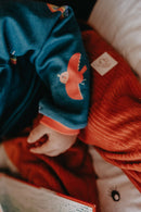 Oktopulli Mitwachshose Ino | Bio-Cordnicki | Orange Grün 116-128