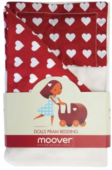 MOOVER - Doll's pram bedding 5-piece LARGE (red)