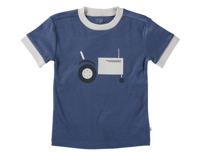 T-Shirts T-Shirts & Tops Kleidung Kinder T-Shirt Traktor Hans Natur Front Image Last Season