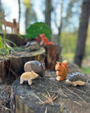 HOLZWALD Waldorfinspiriertes Spielset Wald und Wiese mit Holztieren und Spieltuch