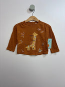 Langarmshirt Giraffe • 74 • vertbaudet
