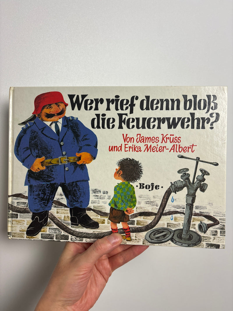 Vintage Buch • Wer rief denn bloß die Feuerwehr?