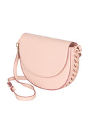 Stella McCartney Frayme Medium Flap Schultertasche in Rosa