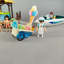 Playmobil Bundle Sommer Snackstand, Boot & Eiswagen Figuren