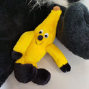  Stofftier Rabe mit Banane