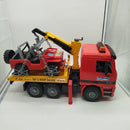 Bruder MAN TGA 02750 Abschlepp-LKW mit Geländewagen