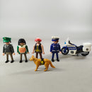 Playmobil Bundle Polizei Figuren Motorrad Hund