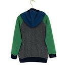 kronjuwel Kapuzenpullover aus 100% Kaschmir in Gr. 122 grün grau blau Upcycling