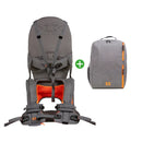 Minimeis Set G4 Schultertrage Tragesystem Kindertrage Rucksack Grau Orange B-Ware